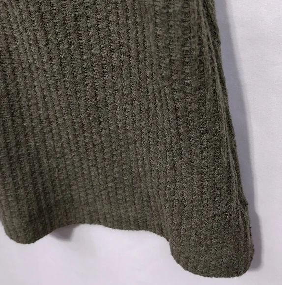 NWOT American Eagle Knitted Button Front Dress Cardigan Women's S Green Boho - Picture 4 of 9